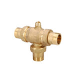 334 | Valvola di zona a sfera con by-pass a tre vie