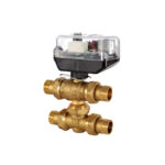 346 | Valvola di zona a sfera a 4 vie completa di servocomando con relè