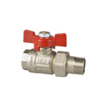 347 | Valvola a sfera a passaggio totale con bocchettone - Farfalla in alluminio