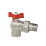 361 | Valvola a sfera - Filettatura M/F - Asta comando antiscoppio doppio O-ring