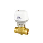 Valvola fan coil con attuatore elettrotermico