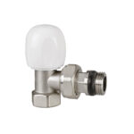 844 | Valvola Termostatizzabile a squadra - Con bocchettone antisgocciolamento