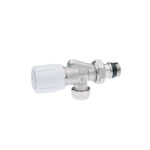 870 | Valvola doppio angolo predisposta per comando termostatico