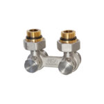 884 | Distributore bitubo doppio con gruppo valvola termostatica