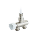 Valvola termostatica mono bitubo con attacchi orientabili