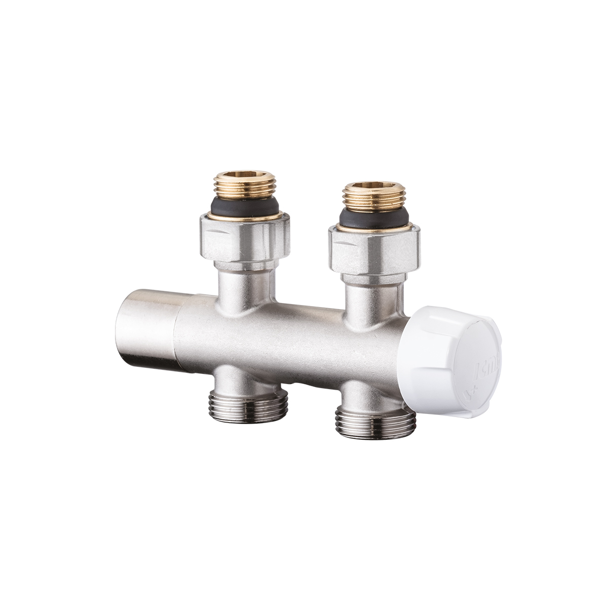 Single/double pipe 30x1,5 thermostatic straight valve