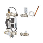 M060 | Gruppo di miscelazione con pompa di ricircolo e testa termostatica con sensore a distanza