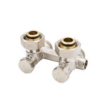 905 | Distributore monotubo doppio - Attacchi per tubo da parete