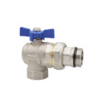 225 | Valvola a sfera a squadra con bocchettone con tenuta O-ring - immagine 2