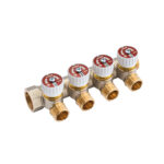 Collettore assiemabile con valvole di intercettazione