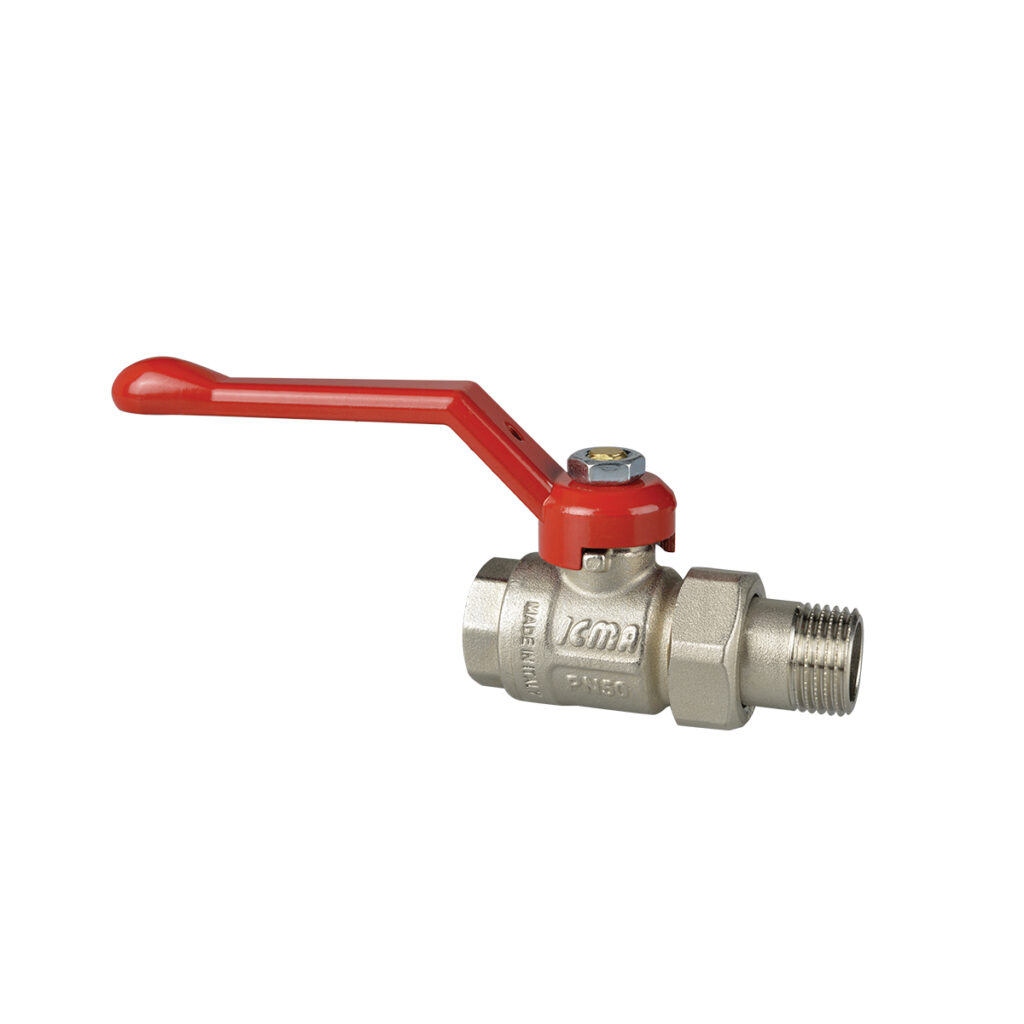 Valvola a sfera con leva