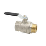 354 | Valvola a sfera - Filettatura M/F - Leva in acciaio